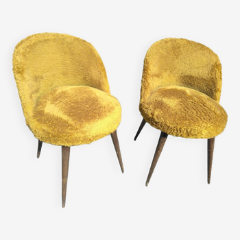 Pair of armchairs "moumoute" year 70