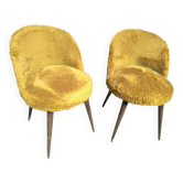 Pair of armchairs "moumoute" year 70