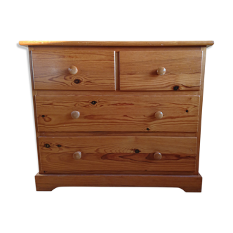 Commode style anglais en pin massif