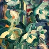 Oil painting on canvas by Enzo Pregno. (Alexandria, Egypt, 1898 - Florence, 1972)