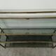 Shelves brass and glass 60 years