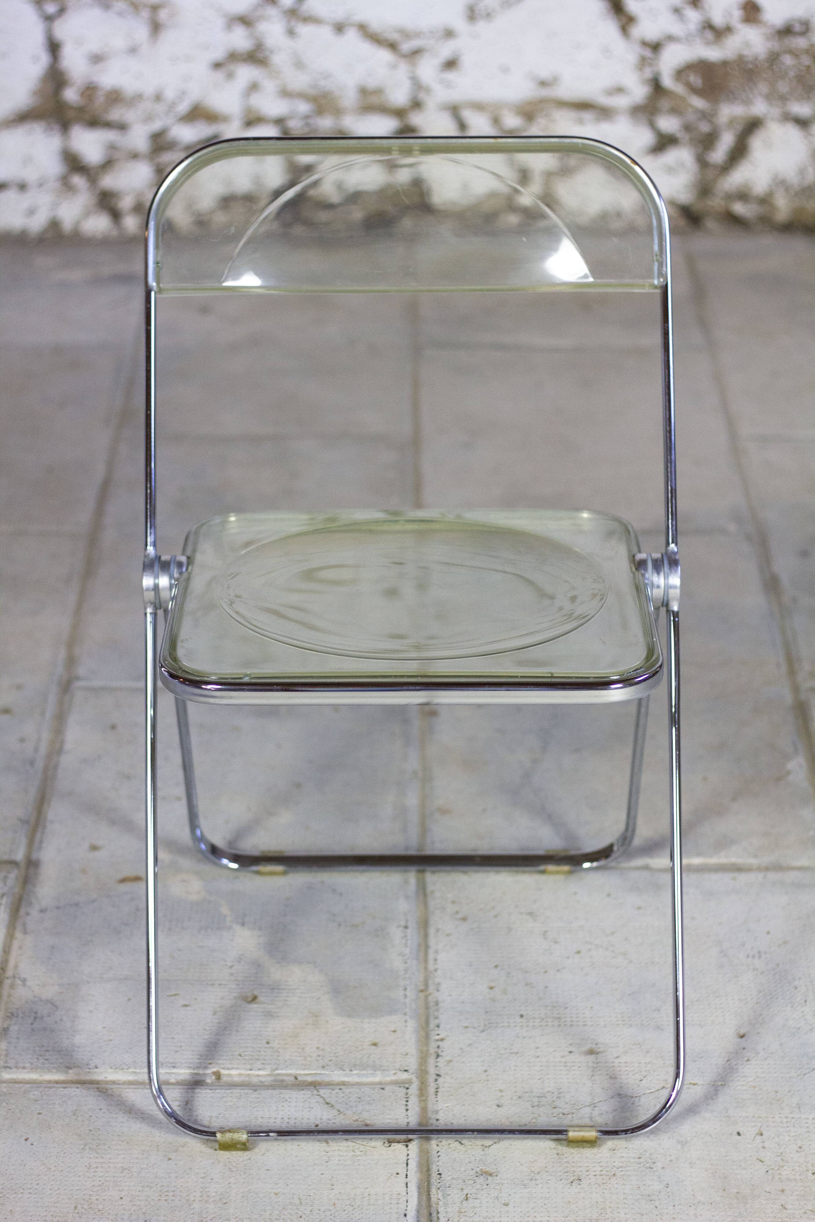 Folded chair by Giancarlo Piretti for Anonima Castelli, 1970