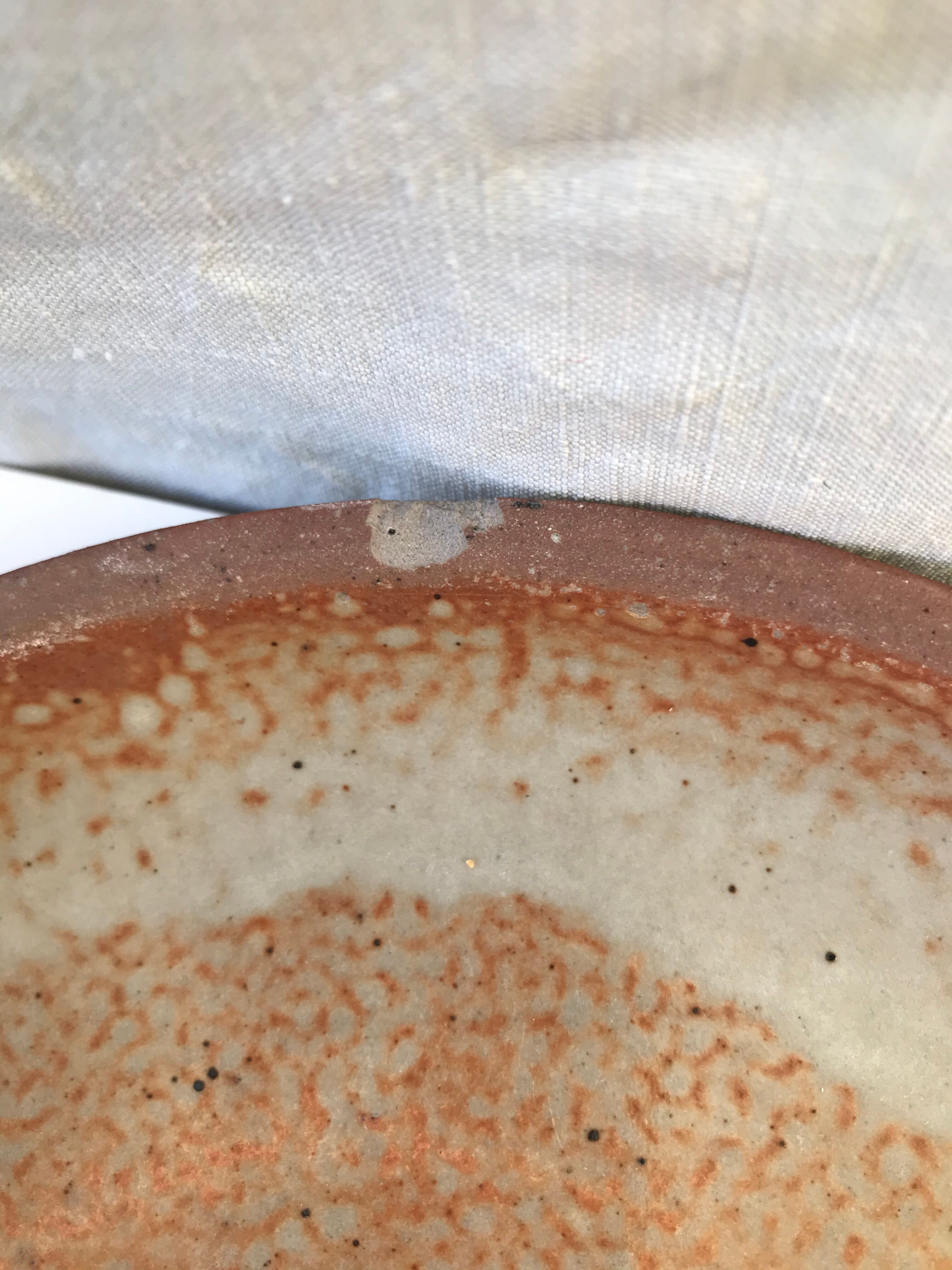 10 small plates made of vintage sandstone