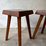 2 S01 stools by Pierre Chapo, 1970