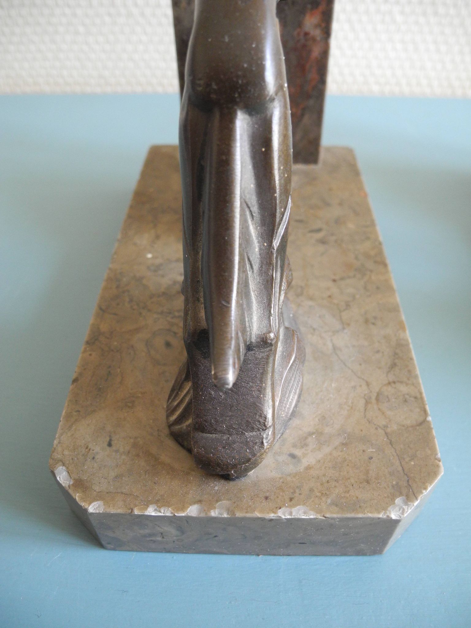 pair of art deco greyhound bookends bronze marble antique pair of bookends