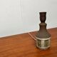 Mid-century studio pottery table lamp by Borge Christoffersen for Chris Haslev Jeti, 1960s.