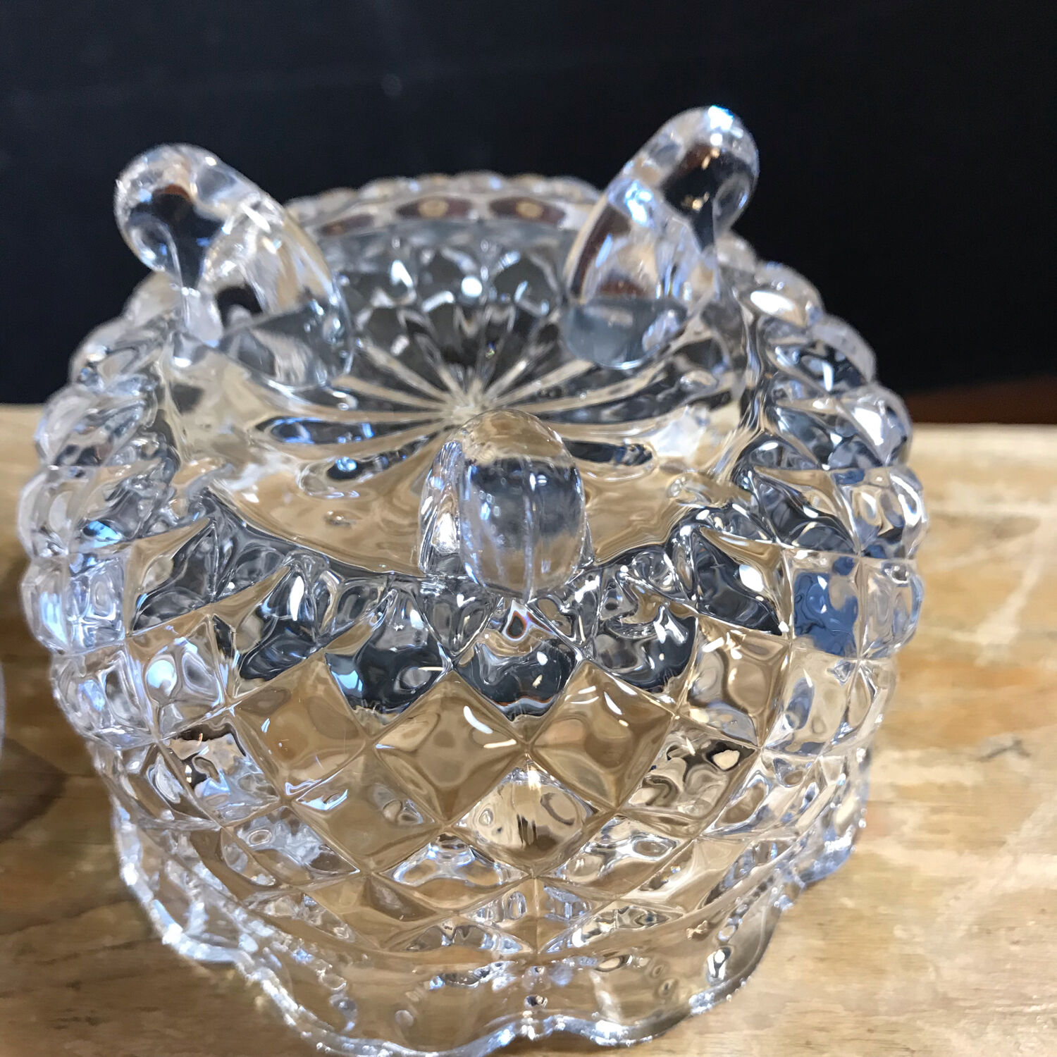 Vintage glass sweetener Papillon
