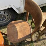 Set 4 mismatched bistro chairs baumann ep 50