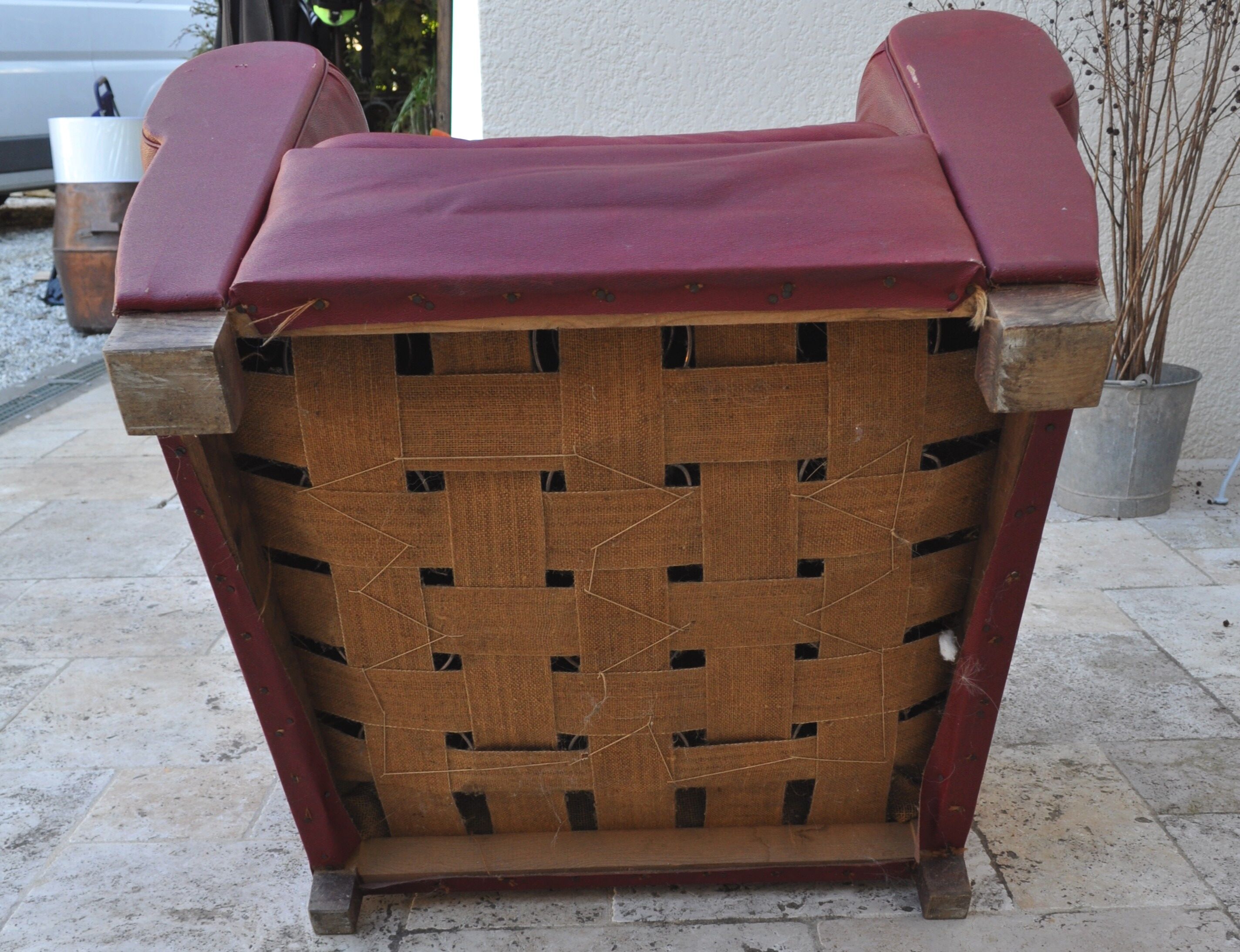 Fauteuil club skaï