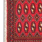 Bukhara rug red wool persian carpet 50x100cm