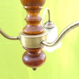 3-branched chandelier in opaque glass