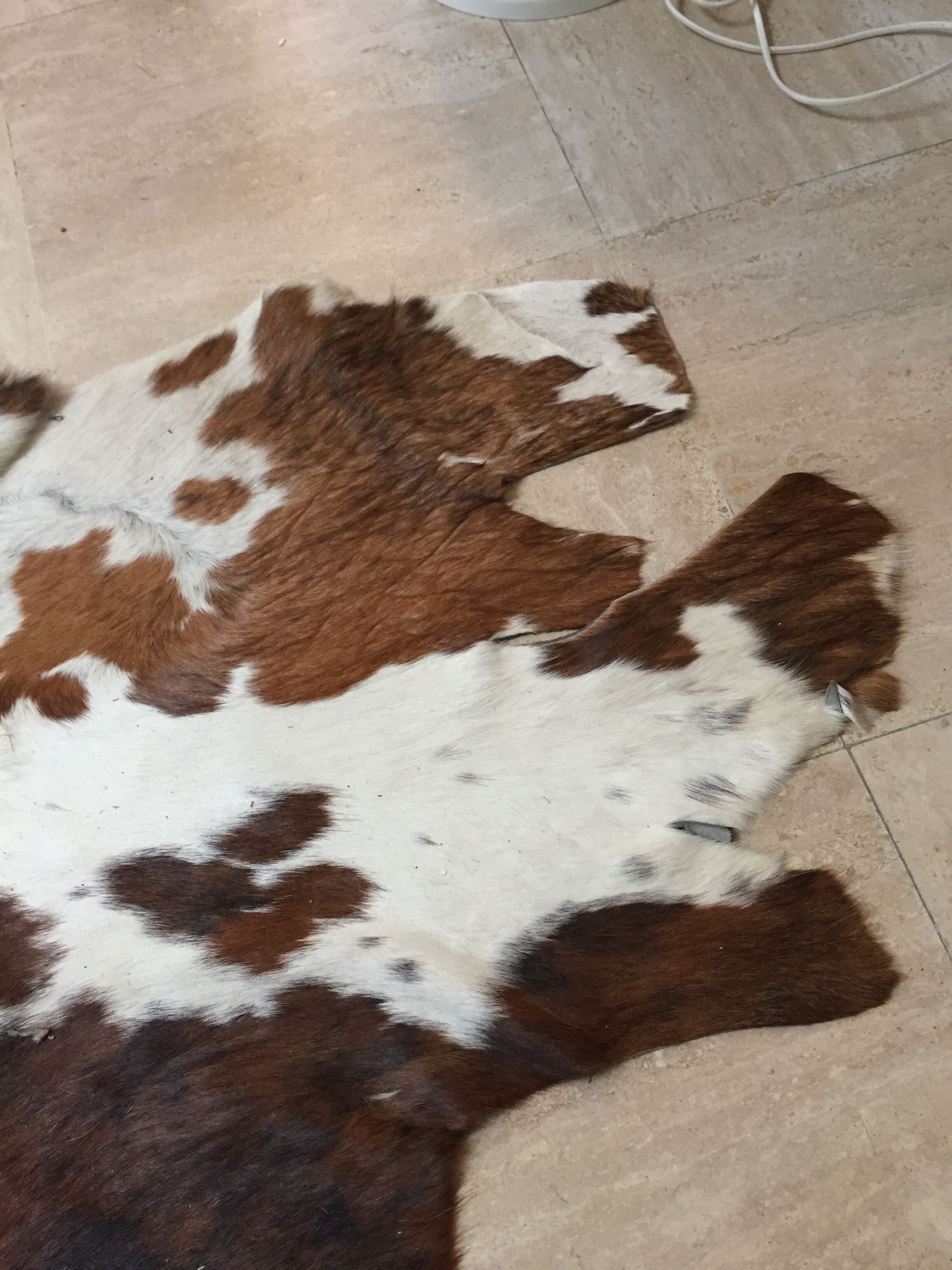 XxL vintage cow skin rug 1970
