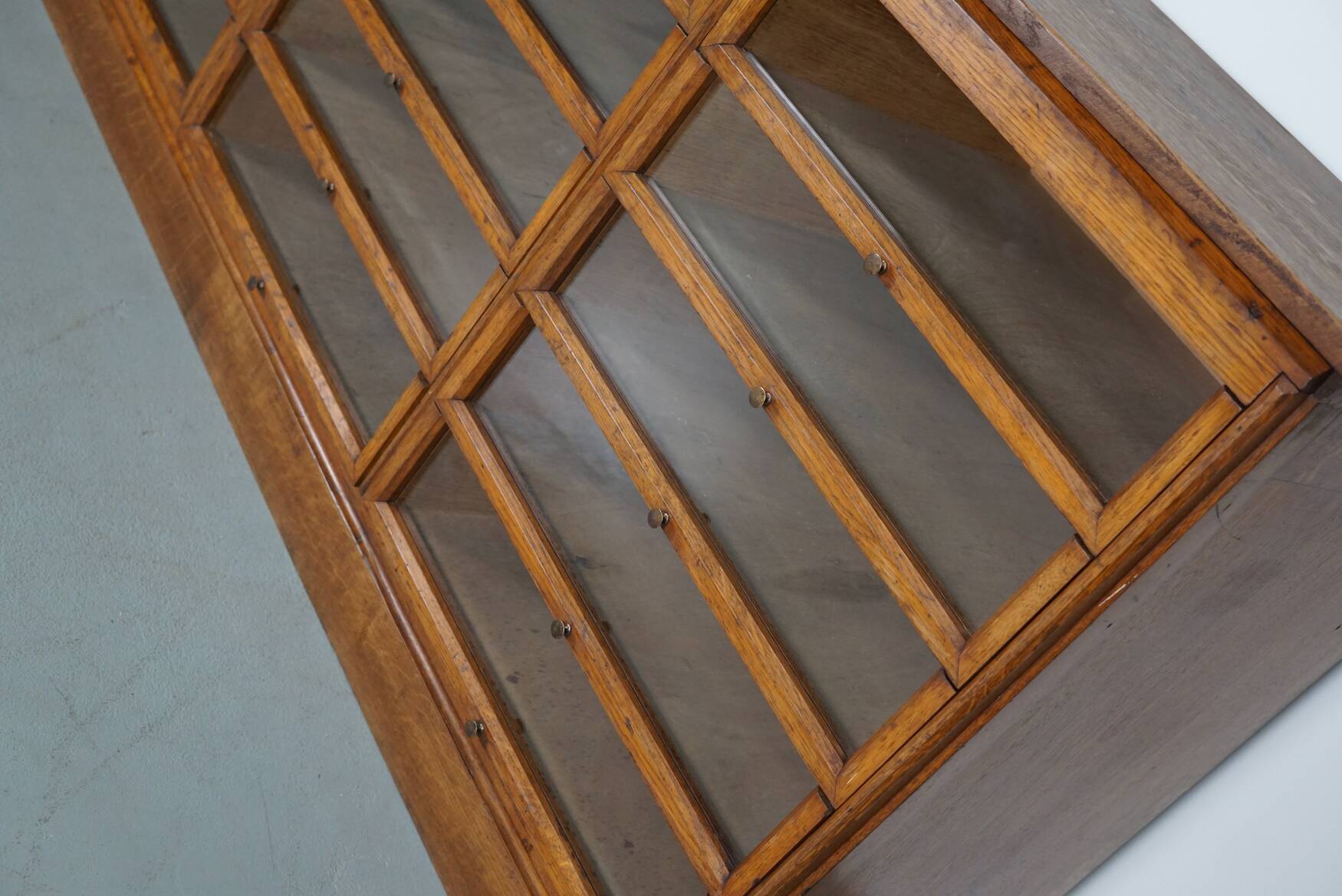 Oak haberdashery cabinet, Holland, 1950s