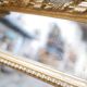 Old Napoleon III louis XV style mirror with parecloses 162cm x 90cm
