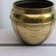 Cache-pot en laiton doré