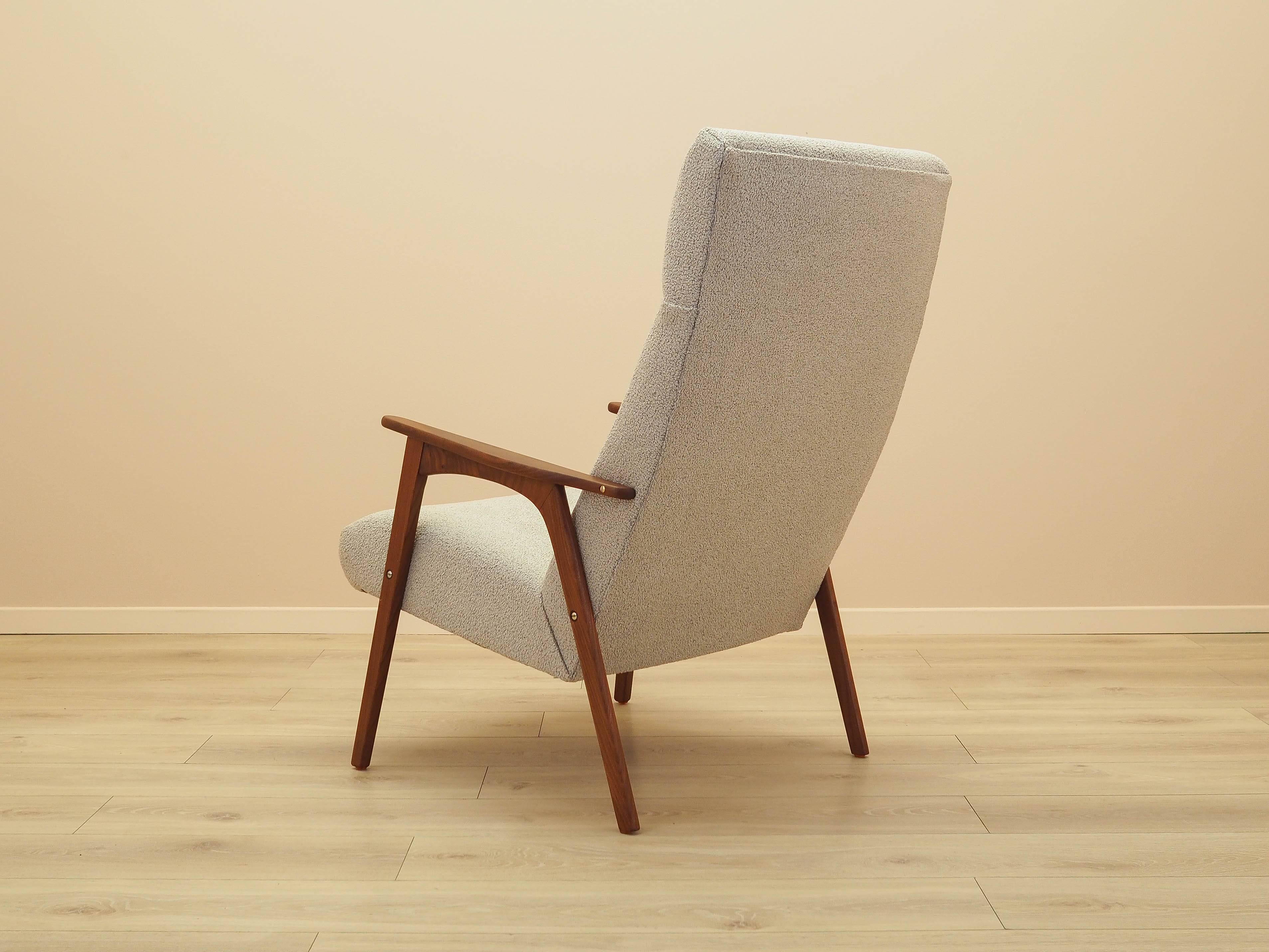 Fauteuil en teck, design danois, années 1970, fabriqué au Danemark