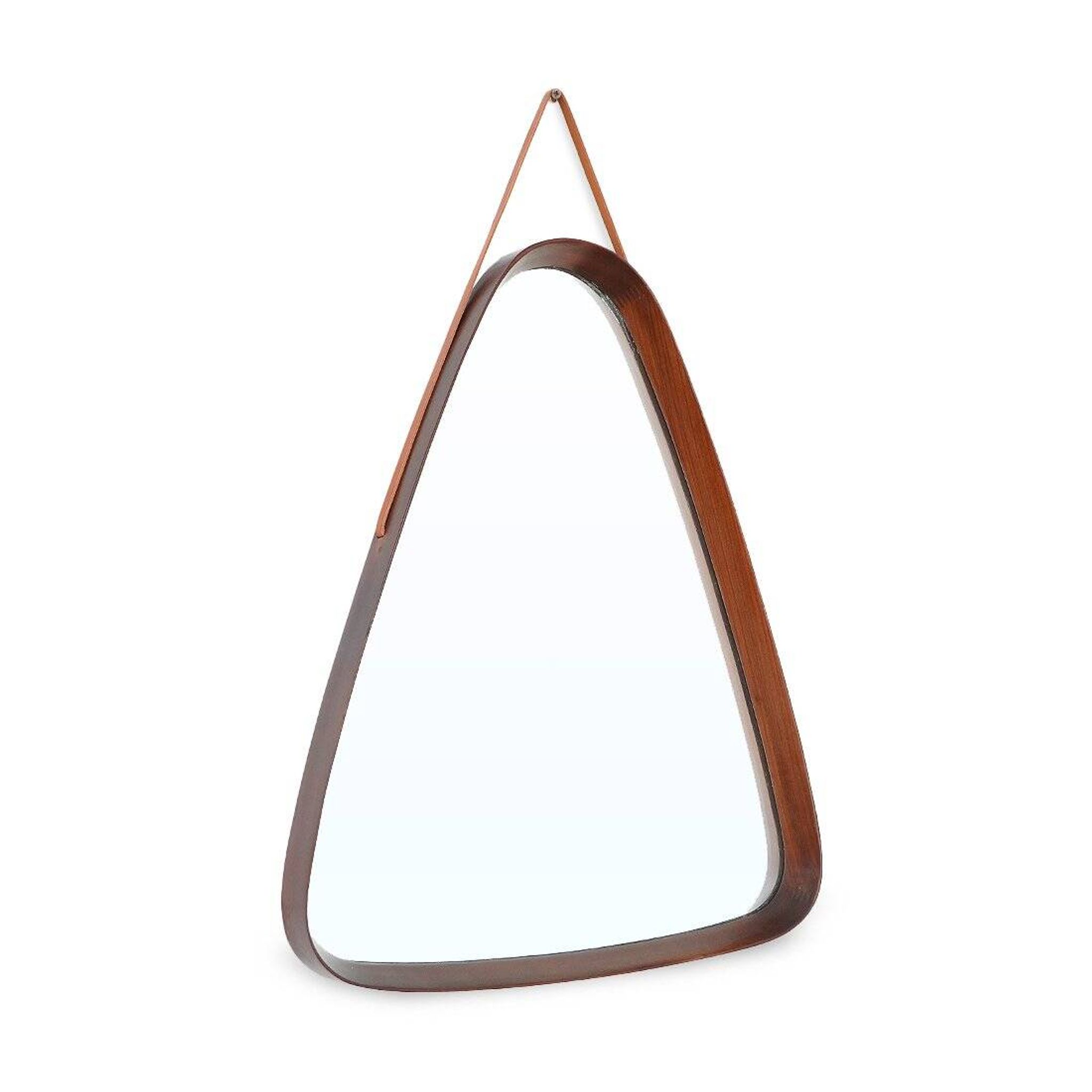 Vintage mirror with a teak frame, 1960s.