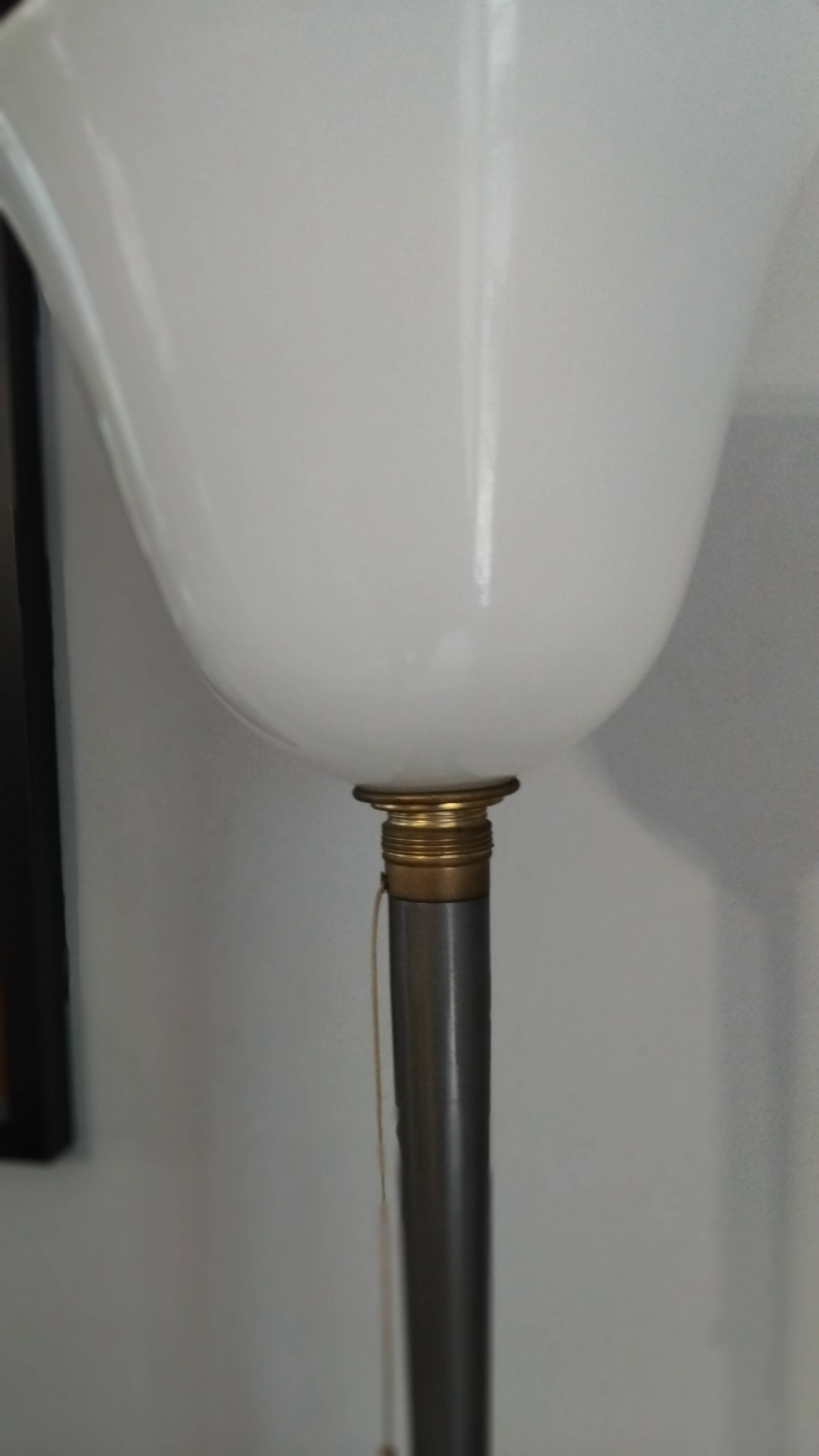 Vintage Mazda tulip glass desk lamp