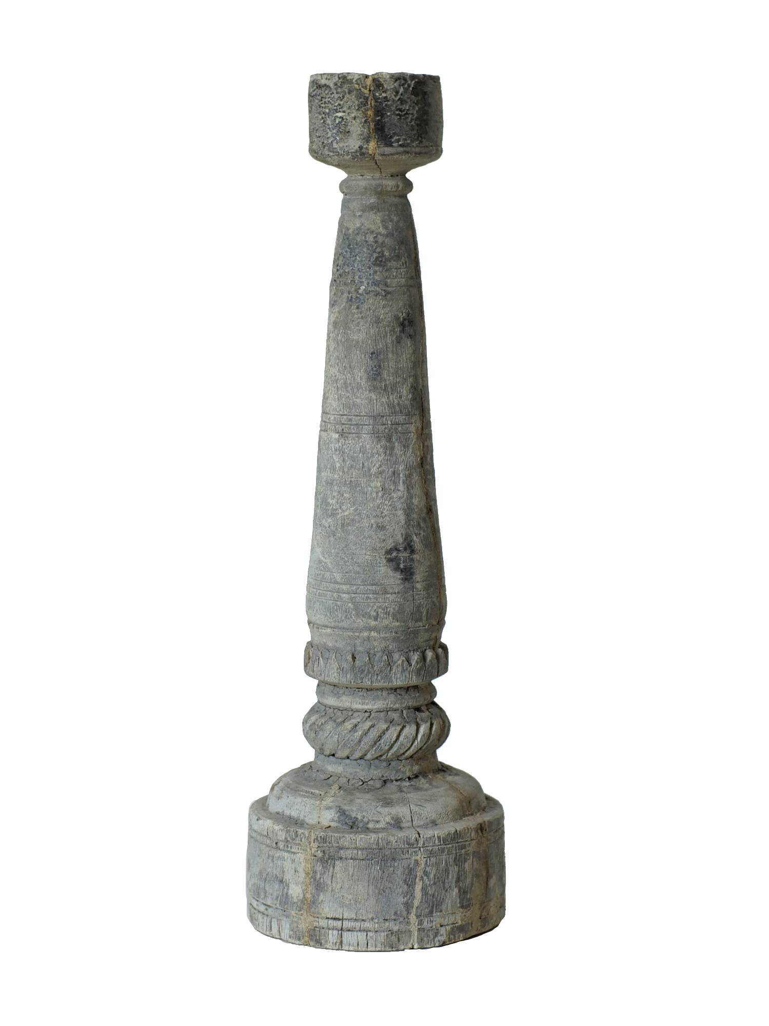 Antique large Indian candlestick