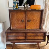 Brazil. Bar cabinet in caviuna and rosewood