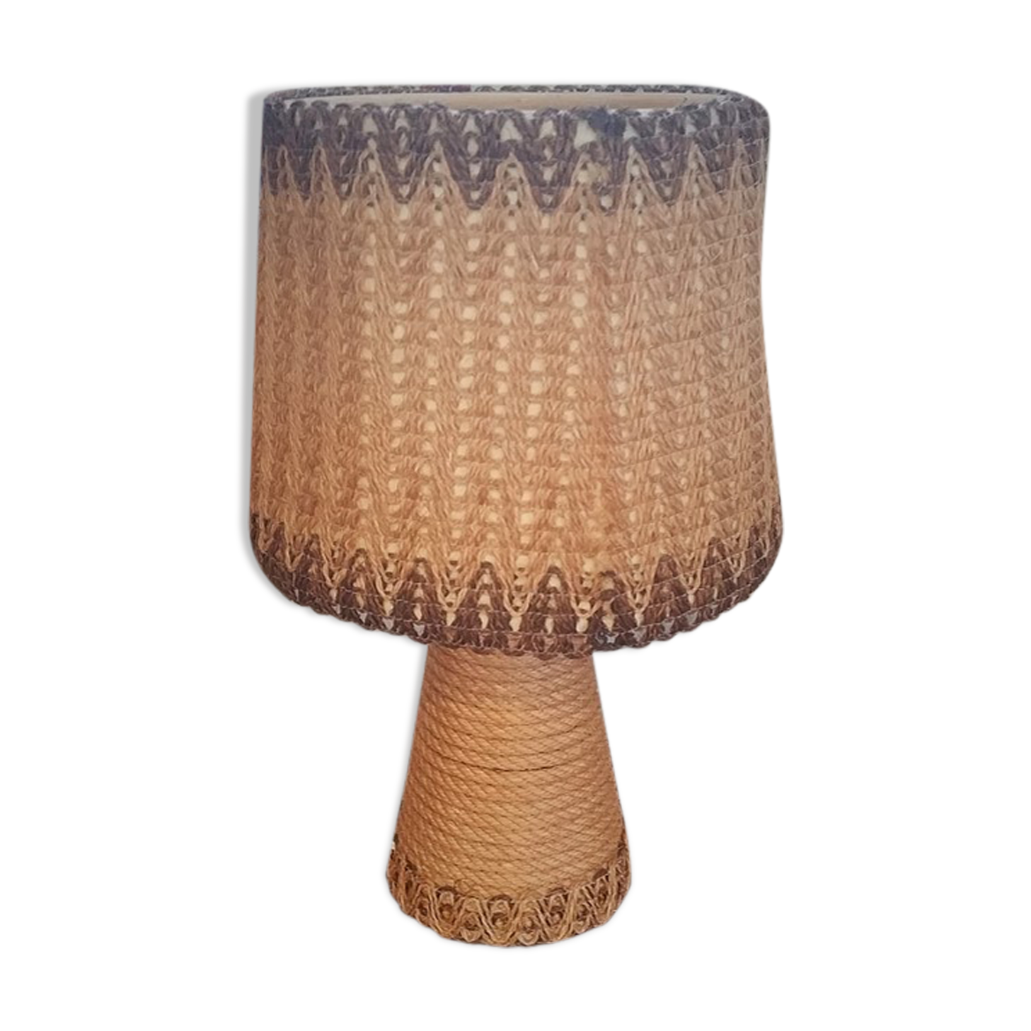 Vintage rope lamp