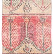 Pale Red & Peach Vintage Runner Rug, 80x301Cm