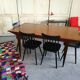 Scandinavian dining table in rosewood