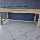 Renovated solid oak farmhouse table with extensions