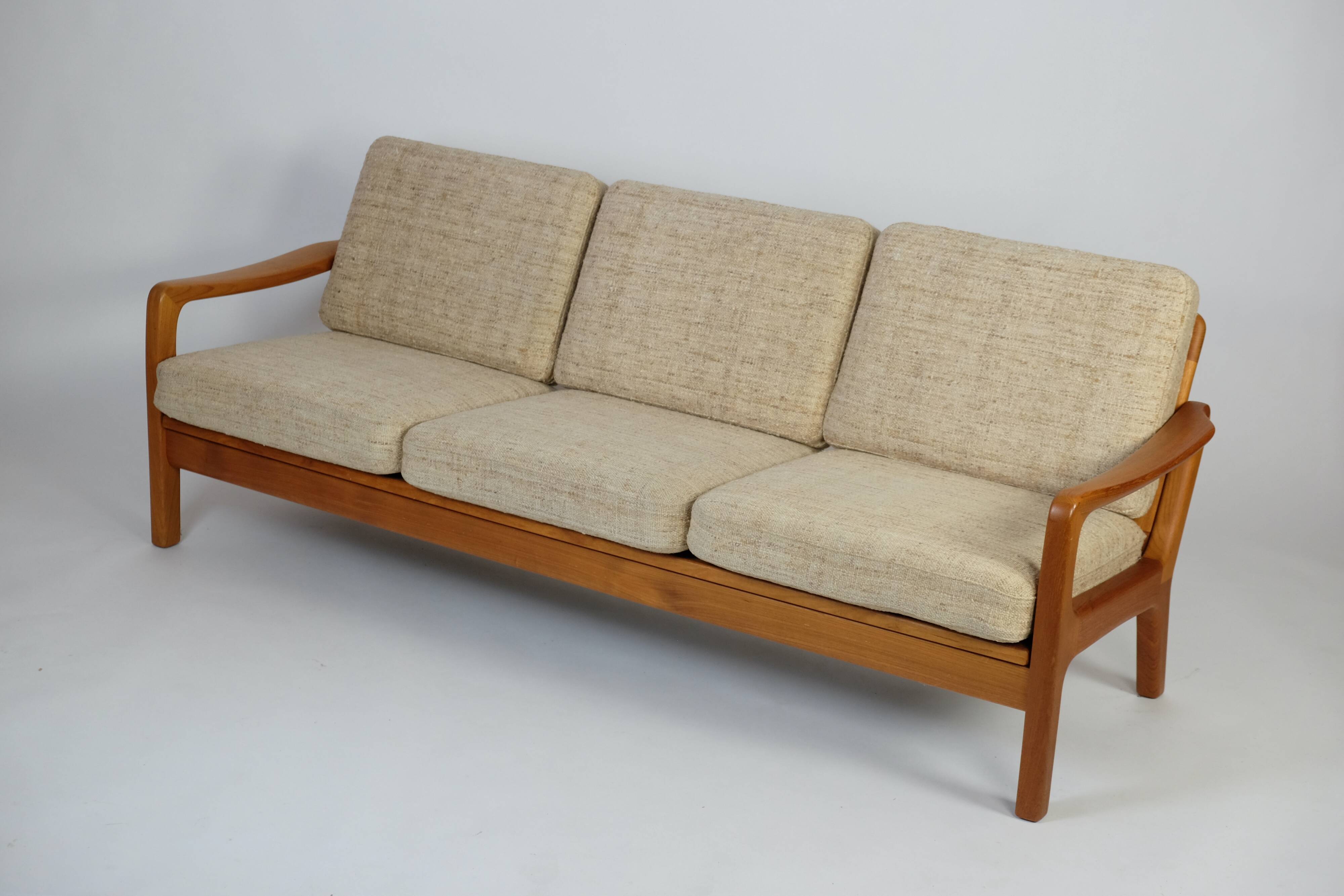 Danish 3-Sitzer Teak Sofa Daybed Juul Kristensen Vintage 60er 70s