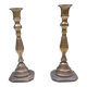 Pair of bronze candlesticks