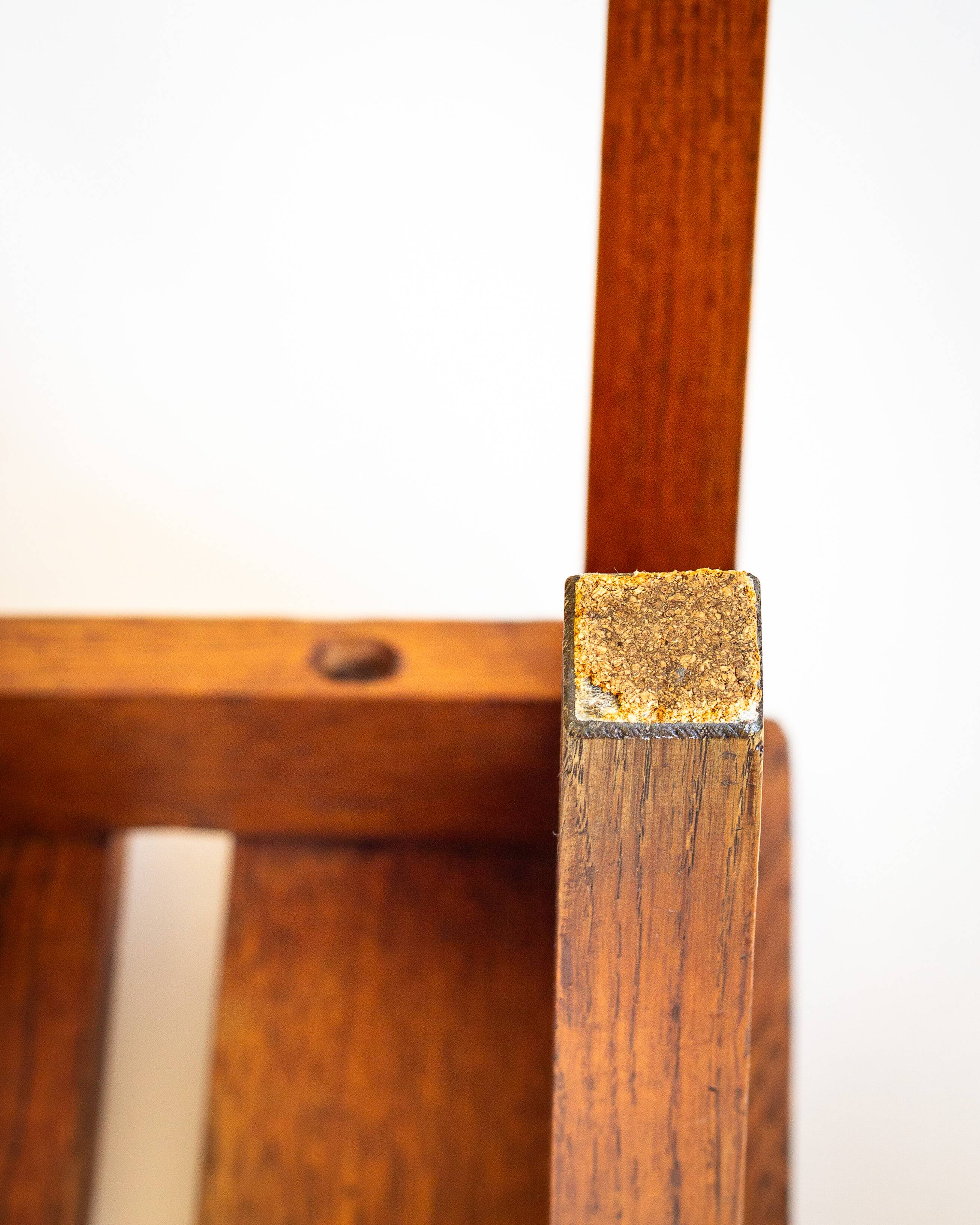 Wooden stool, reconstruction period, Anonymous craft work, 1950s