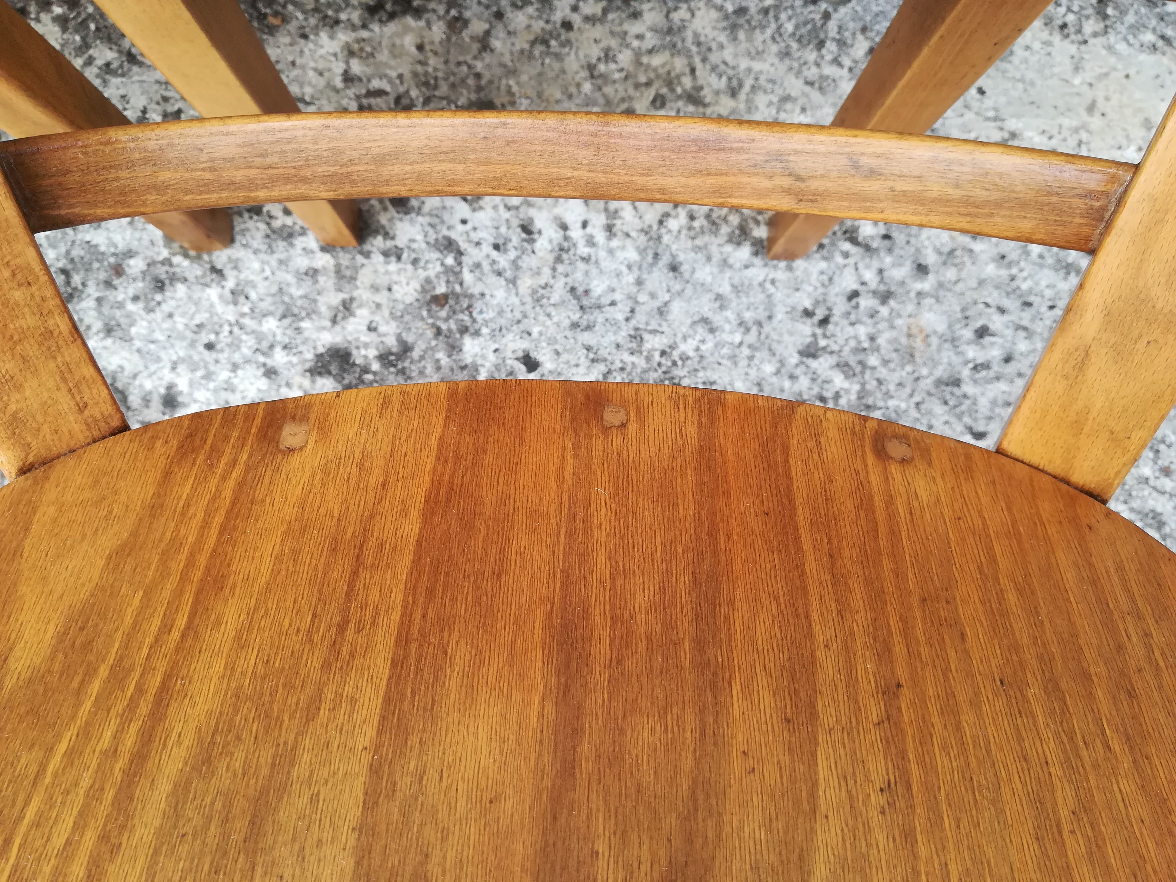 12 refinished bistro chairs