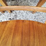 12 varnished bistro chairs