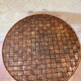 Table in braided chestnut