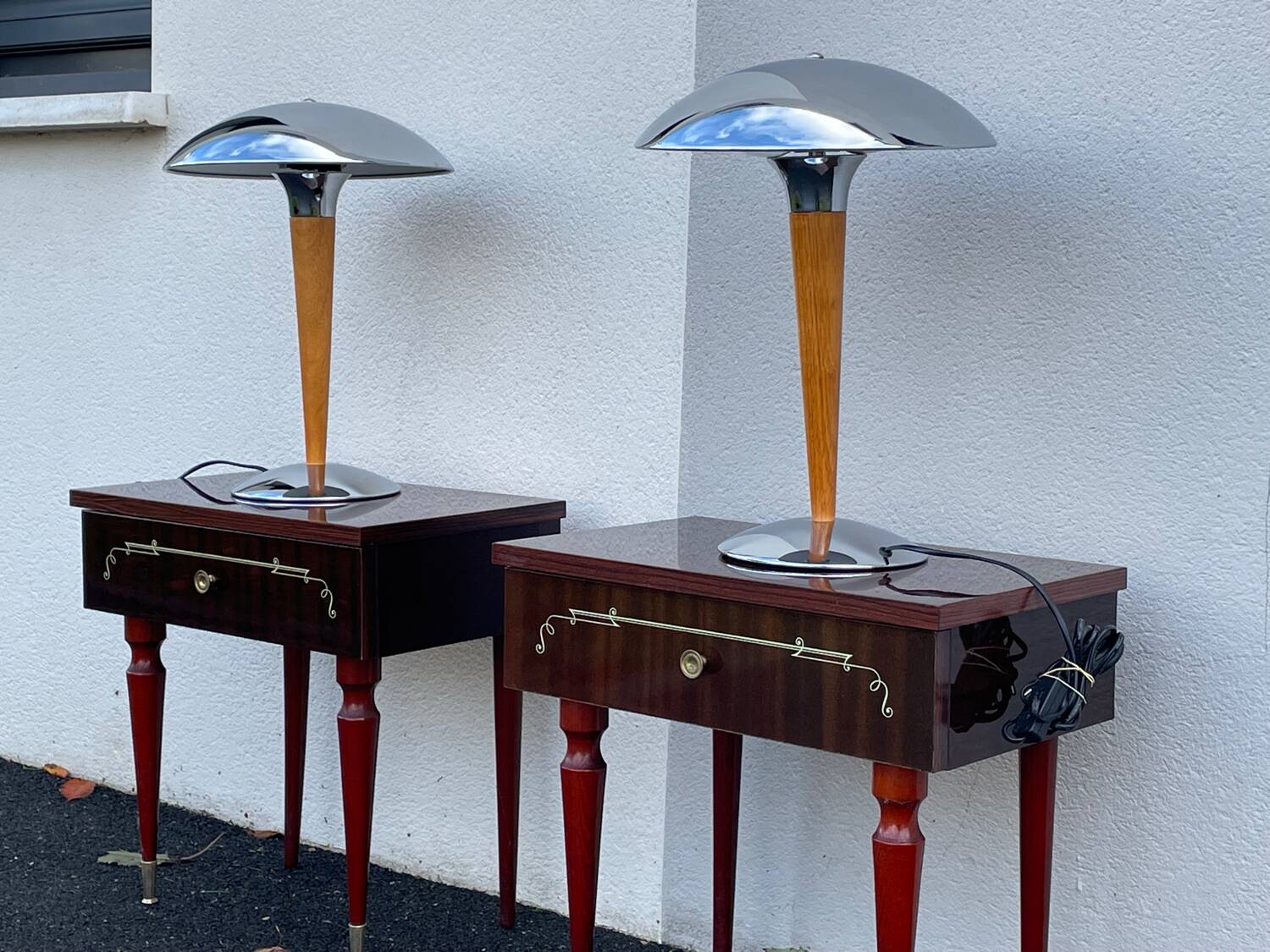 Paire de lampes paquebot vintage 90’