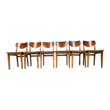 Set of 6 danish chairs 1960