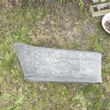 Antique children's bathtub in zinc