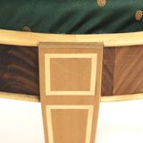 Scandinavian mahogany ottoman, Sweden, 1990