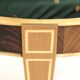 Scandinavian mahogany ottoman, Sweden, 1990