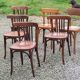 Set of 6 old bistro chairs Baumann and others