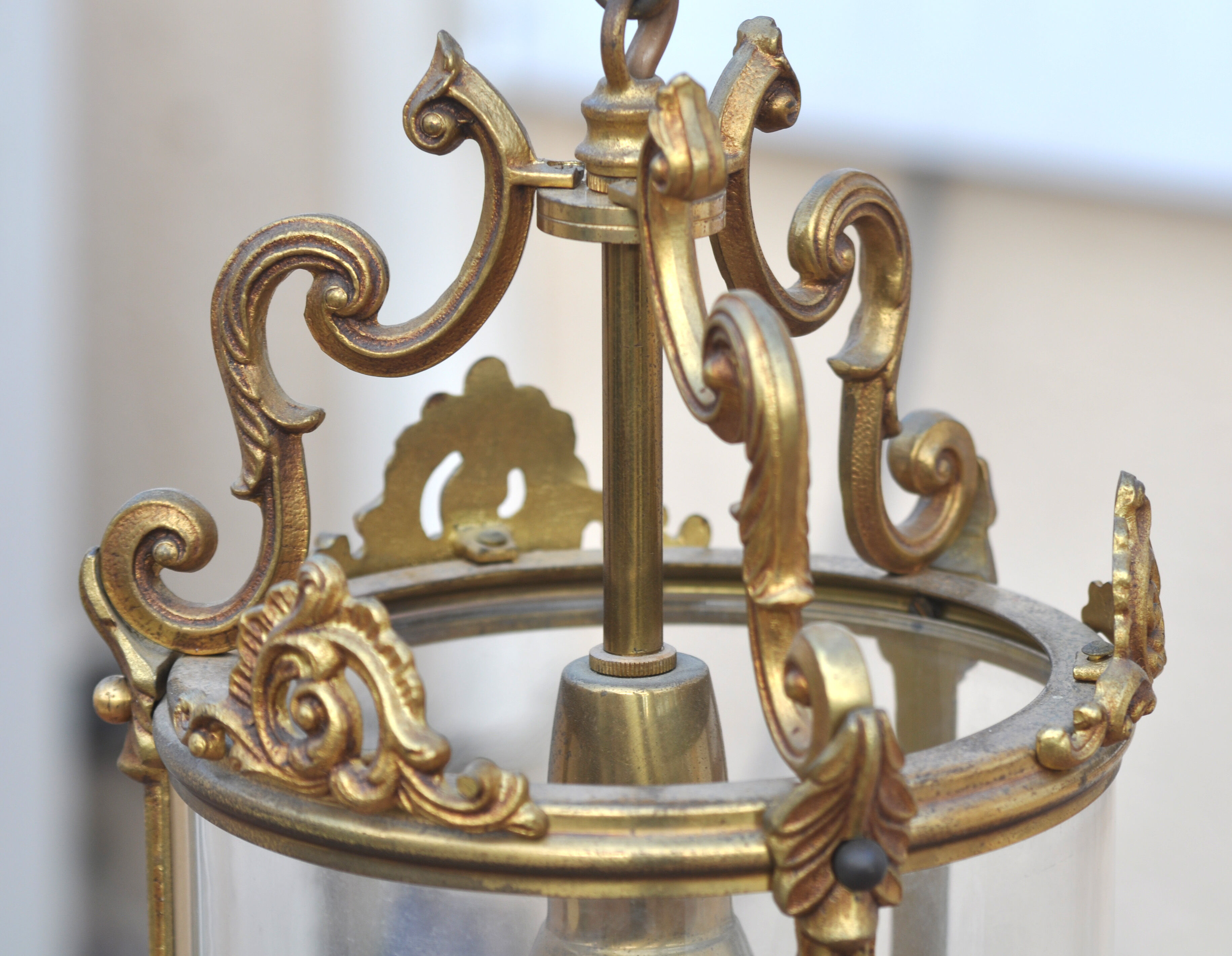 Ancient bronze lantern