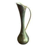 Vintage Gold Metal MCM Bud Soliflore Vase