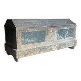 Large Antique 19th Century Continental Painted Pine Blanket Chest | Antique