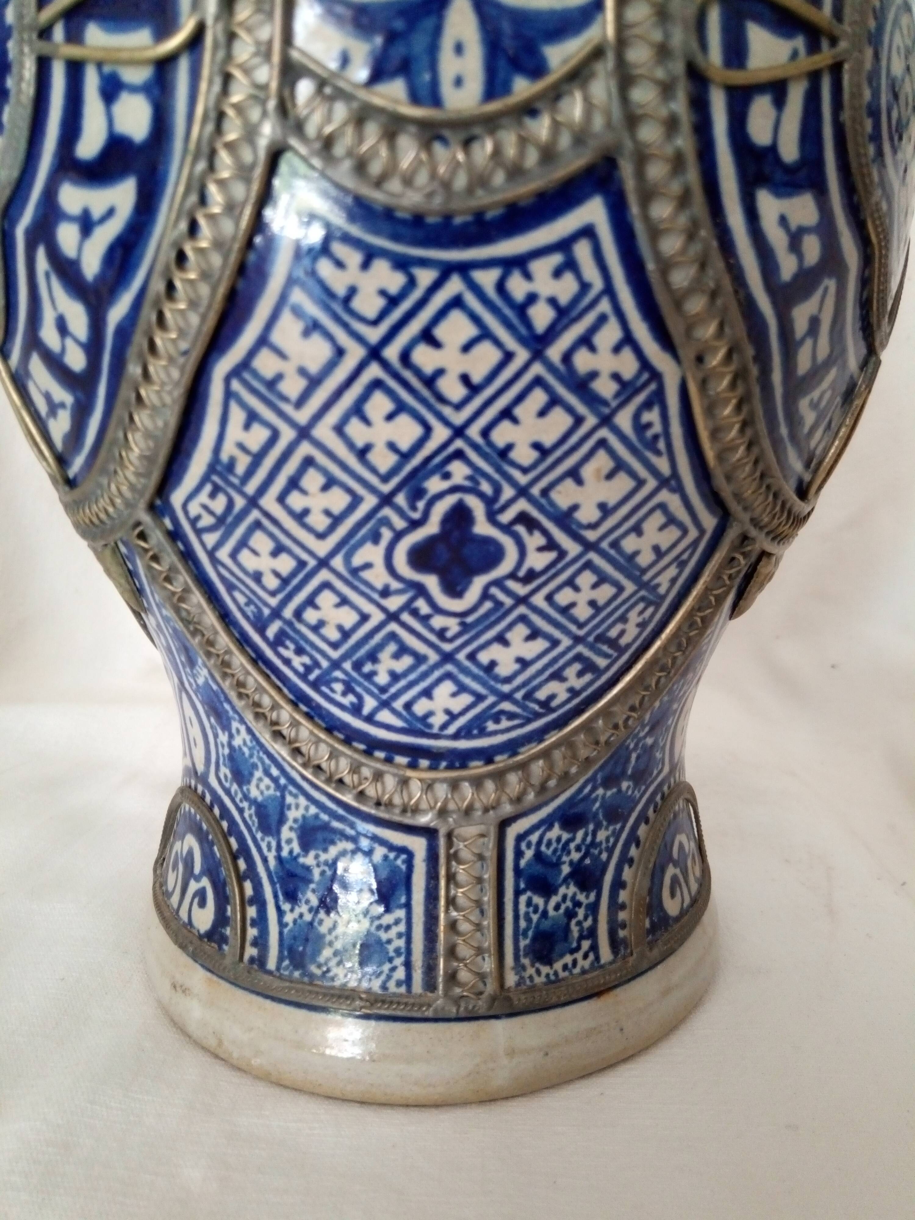 Ancient vase in earthenware from Fez, Morocco