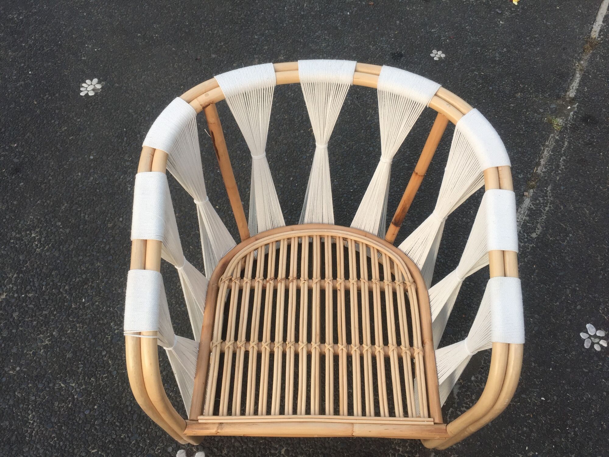 Wabisabi rattan lounge chair / single seat / club armchair