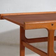 Table basse vintage en teck et hêtre style scandinave – Scandinavie, vers 1960