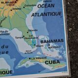 Ancienne carte MDI États-Unis USA vintage