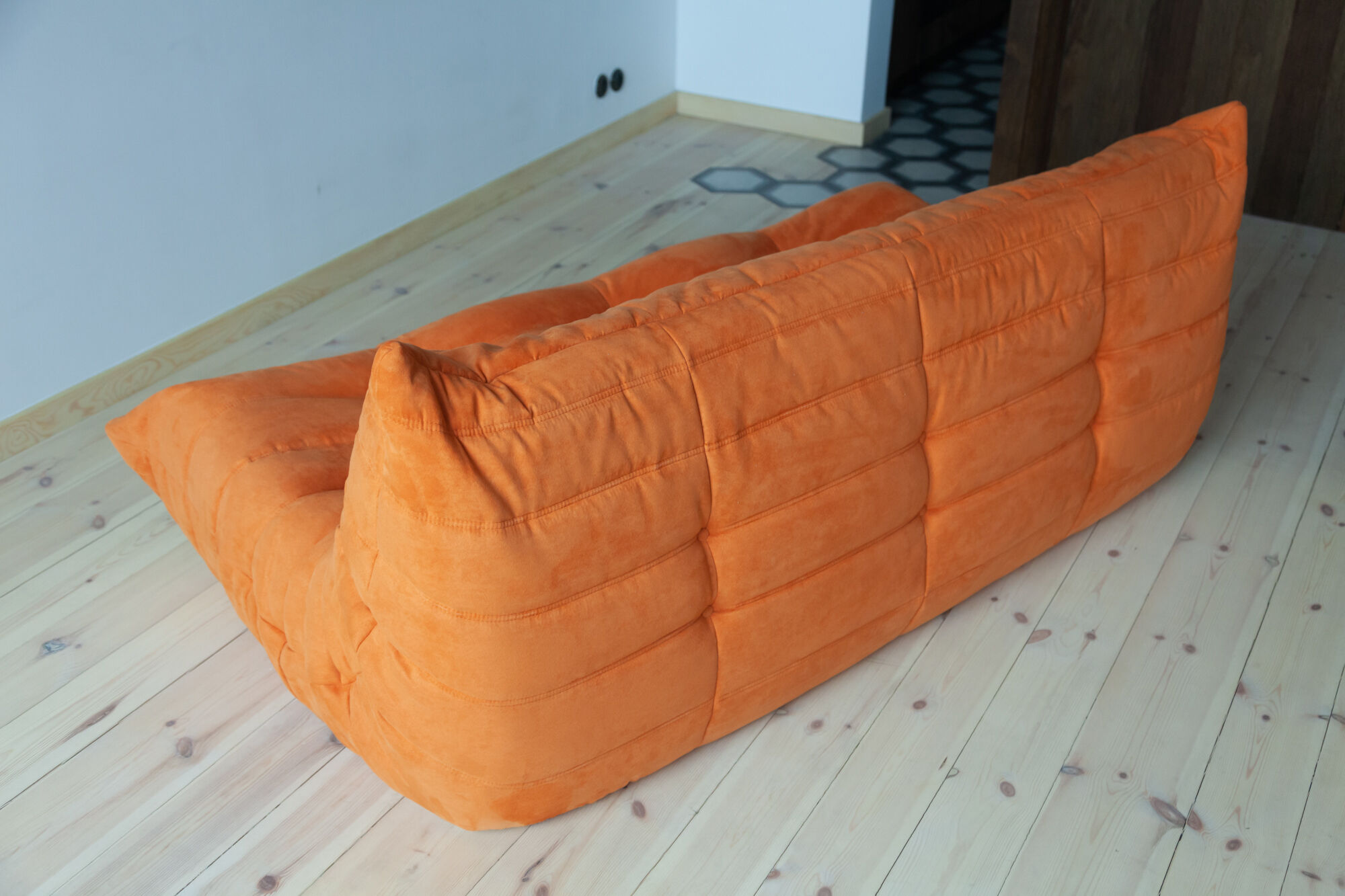 Togo 3 seater sofa in Microfiber designed by Michel Ducaroy 1973
