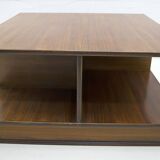 F.Lli Saporiti Mid-Century Modern Italian Walnut Coffee Table, 1960s