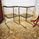 Sellette chrome smoked glass
